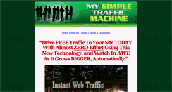 Desktop Screenshot of mysimpletrafficmachine.com