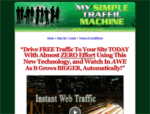 Tablet Screenshot of mysimpletrafficmachine.com